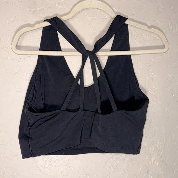 Aerie real me recharge black sports bra lounge top size XL. - Picture 1 of 4
